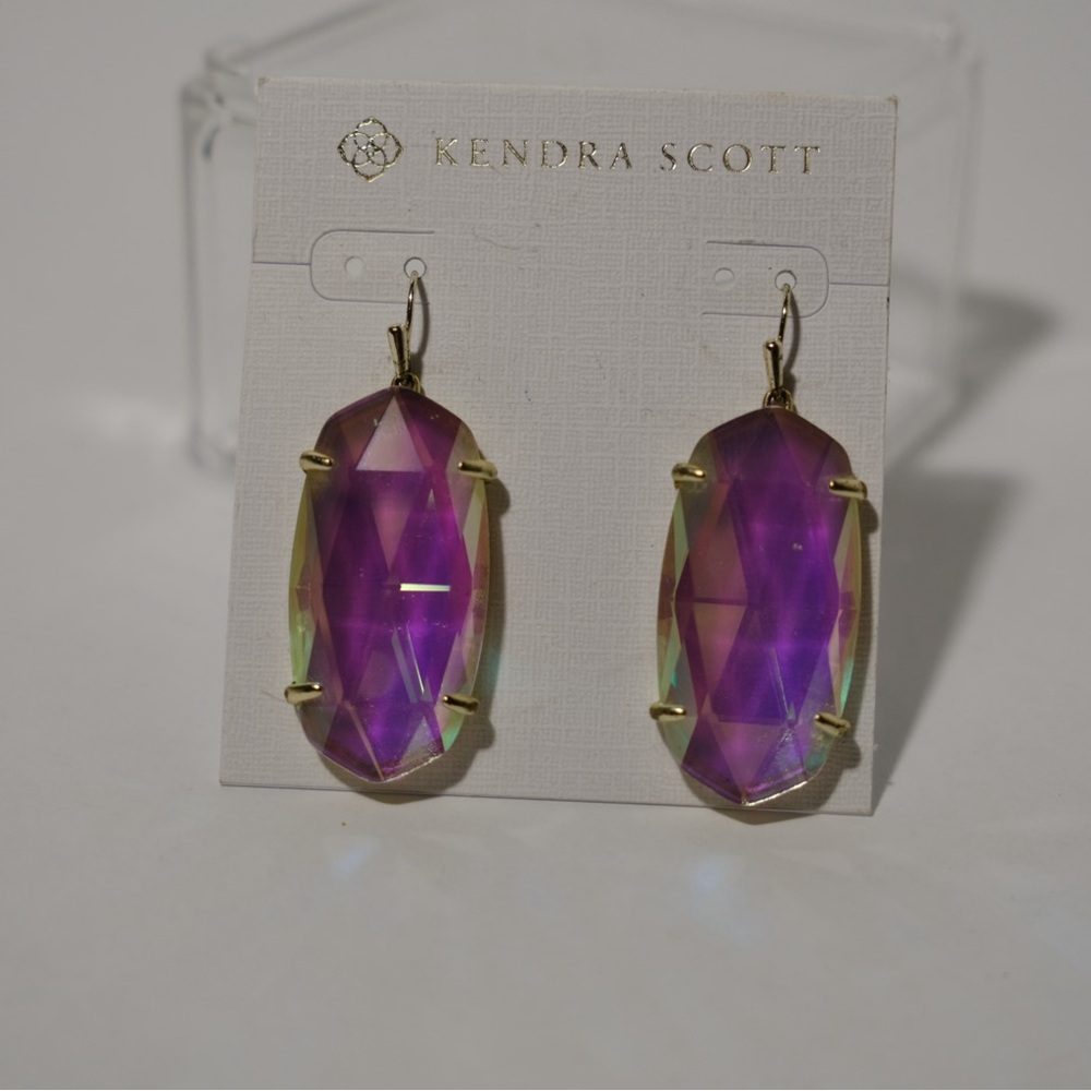Kendra Scott Esme faceted Dichroic Glass